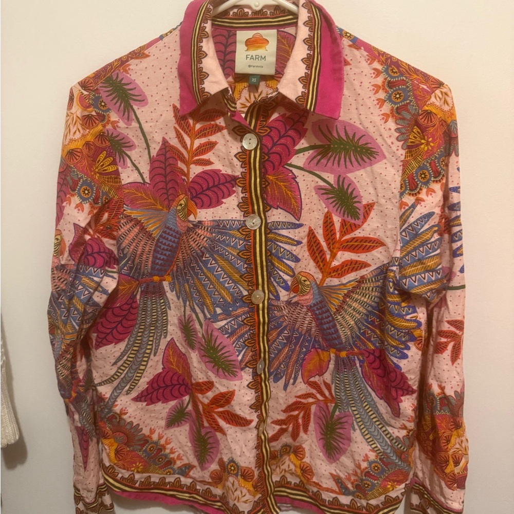 Farm Rio XS button down top - Picture 3 of 8